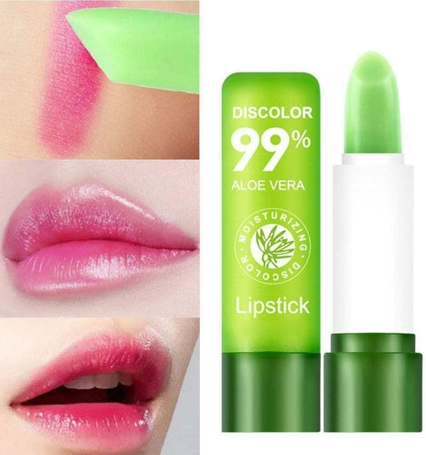 Color Changing Lip Balm Natural Aloe Veras Lipstick Long Lasting Moisturizing I2B6 Cosmetics Makeup for Women