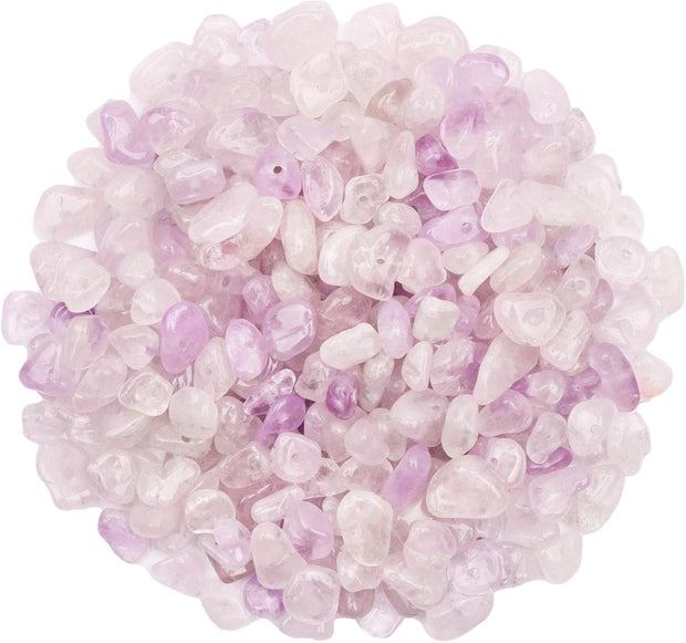 500Pcs 7 Chakra Crystal Chips, 5-8Mm Gemstone Beads, Irregular Natural Crystal Beads for Jewellery Making, Drilled Tumbled Chips for Bracelet Making