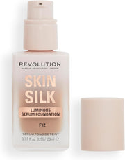 Makeup Revolution, Skin Silk Serum Foundation, Light to Medium Coverage, Contains Hyaluronic Acid, F7, 23Ml
