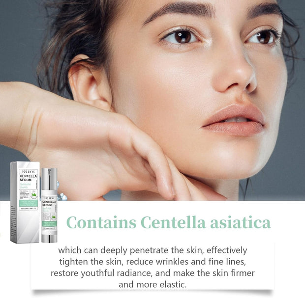 50Ml Centella Asiatica Hydrating Serum,Anti-Aging Face Serum,Skincare Serum,Hyaluronic Acid Serum,Face Serum for Women with Hyaluronic Acid,Anti Wrinkle Face Cream,Serums Skincare,Facial Moisturiser
