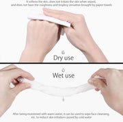 2Pack Disposable Towel Cotton Tissues Makeup Facial Pads for Removing Face Eye Makeup and Nail Polish Plain Weave