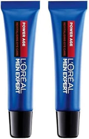 L'Oréal Men Expert Men'S Eye Cream, Hyaluronic Acid Eye Care for Ageing, for Dry & Dull Skin, Power Age, 15Ml