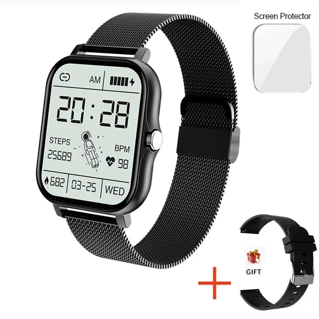 2023 New Bluetooth Answer Call Smart Watch Men Touch Call Fitness Tracker Waterproof Smartwatch Women for Android Blood Oxygen