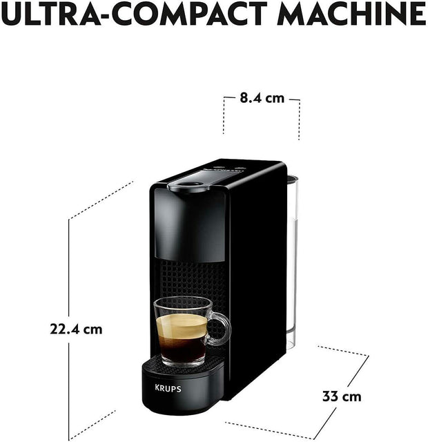 NESPRESSO ESSENZA MINI COFFEE MACHINE BLACK NESPRESSO WARRANTY, over 175 Sold