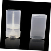 DOITOOL 10Pcs Lipstick Tube Empty Lip Balm Containers Oval Lip Tubes Clear Container Moisturizer Lip Gloss Storage Containers Empty Lip Balm Tube Moisten the Lips Powder Tube