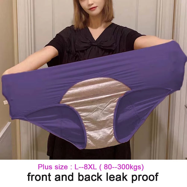 5Pcs/Set Leak Proof Menstrual Panties Women Period Underwear Sexy Pants Physiological Underwear plus Size Waterproof Briefs&Gift