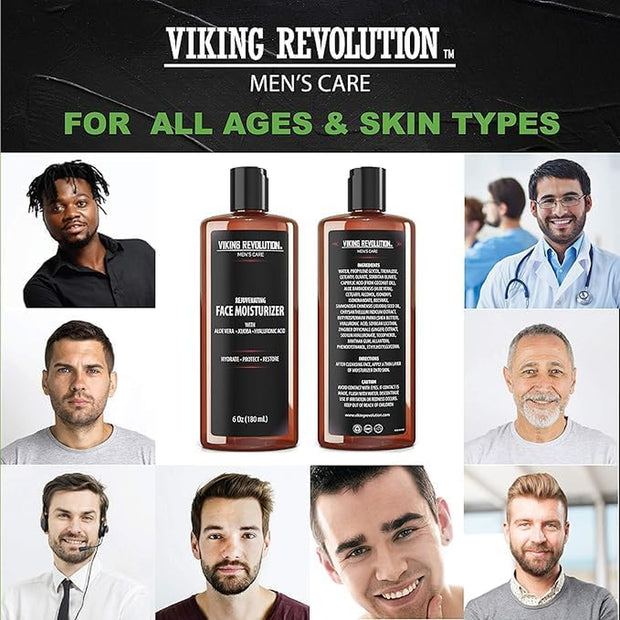 - Moisturiser for Men - Natural Mens Moisturiser Face - anti Wrinkle & anti Aging Mens Face Moisturiser - Hydrate & Protect - 180 Ml