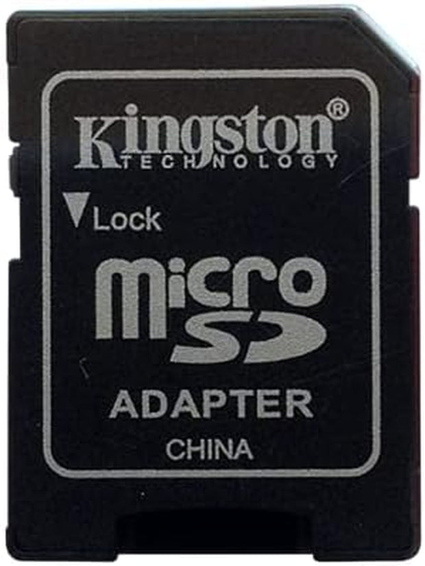 Original Kingston Technology 16GB/32GB/64GB/128GB Mini Genuine Micro SD Memory Card for Tablet, Mobile, Black (Adapter Only)