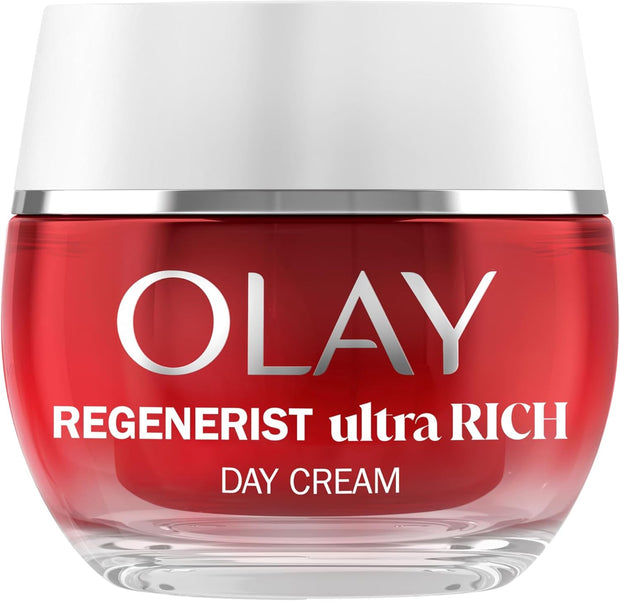Olay Regenerist Day Face Cream, Anti-Wrinkle + Active Firming Skincare Moisturiser, Anti-Ageing Niacinamide and Peptides, Renews, Firms and Hydrates, Non-Greasy 50Ml