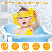 Baby Shower Cap Kids Shower Hat, Adjustable Children Shampoo Cap and Visor, Child Shampoo Shower Shield, Eyes and Ears Waterproof Hat