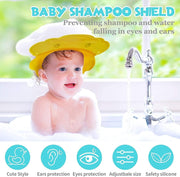 Baby Shower Cap Kids Shower Hat, Adjustable Children Shampoo Cap and Visor, Child Shampoo Shower Shield, Eyes and Ears Waterproof Hat
