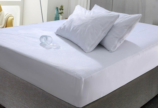 WATERPROOF TERRY TOWEL MATTRESS PROTECTOR FITTED SHEET EXTRA DEEP PROTECTOR UK