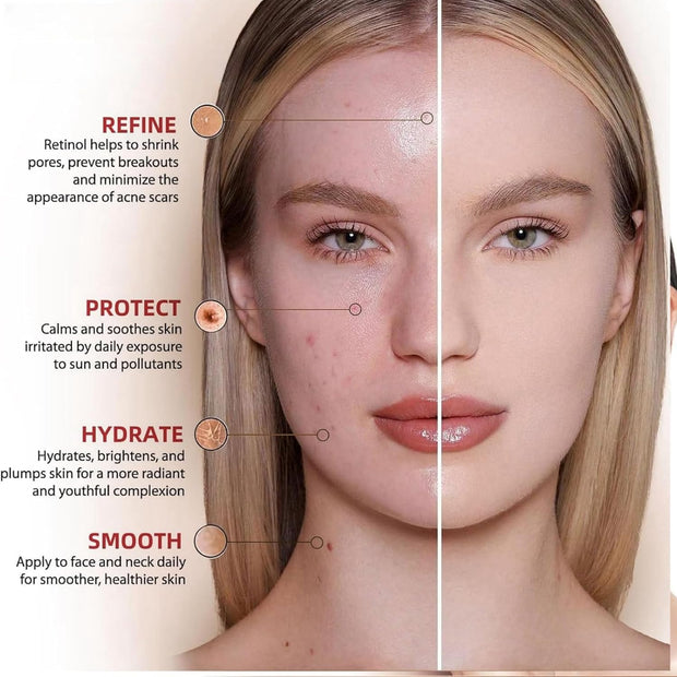 2Pcs Mandelic Acid 10% Ha,Gentle Skin Exfoliator for Face,Hyaluronic Acid Serum to Improve Dull Skin,Face Dry Skin Care Moisturizer,Face Serum to Moisturizing Control Excess Oil,Serum for Woman