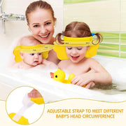 Baby Shower Cap Kids Shower Hat, Adjustable Children Shampoo Cap and Visor, Child Shampoo Shower Shield, Eyes and Ears Waterproof Hat