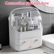 Xlarge Cosmetic Skincare Organiser Tabletop Make-Up Storage Case 2 Drawers Box