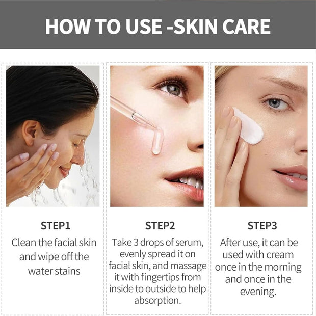 2Pcs Mandelic Acid 10% Ha,Gentle Skin Exfoliator for Face,Hyaluronic Acid Serum to Improve Dull Skin,Face Dry Skin Care Moisturizer,Face Serum to Moisturizing Control Excess Oil,Serum for Woman