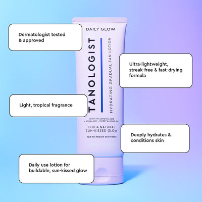 Hydrating Daily Glow Gradual Self-Tanning Lotion, Medium - Dark, 250Ml