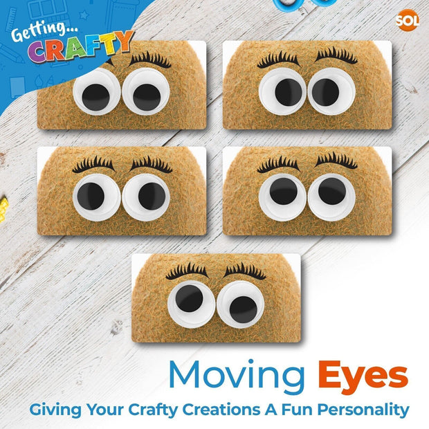 10-50 Large Self Adhesive Googly Eyes 40Mm Stick on Sticky Wobbly Wiggly Craft