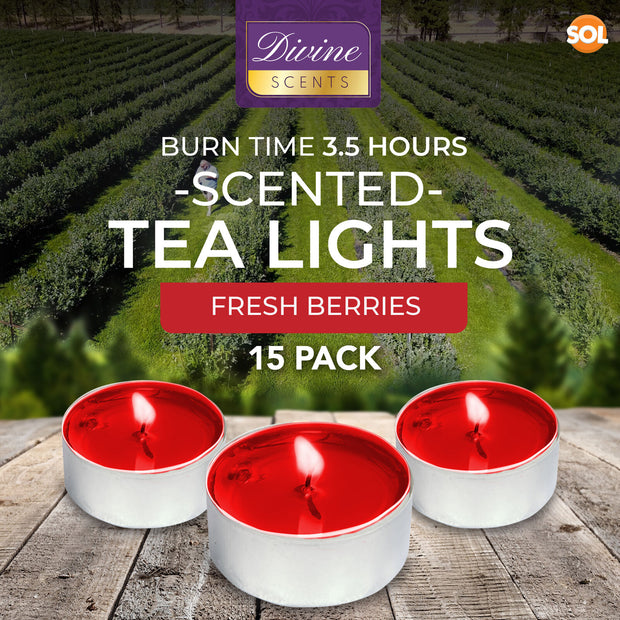 30Pk Scented Tea Lights Candles | Various Perfumes 4 Hour Burn Night T Tealights