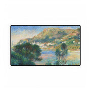 Desk Mat - View of Monte Carlo from Cap Martin, c. 1884, Auguste Renoir