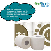 72 Toilet Rolls 3 Ply Bathroom Tissue Quilted Soft Clean Embossed Paper Bulk Buy