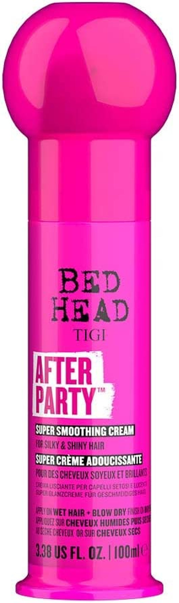 Bed Head by TIGI | after Party Smoothing Hair Cream | Professional anti Frizz Hair Products to Leave Hair Silky and Shiny | for Frizzy, Dull or Coarse Hair | 100Ml