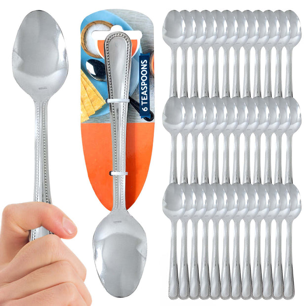 6 -36 Tea Spoons Stainless Steel Teaspoon Quality Cutlery Set of Teaspoons Spoon