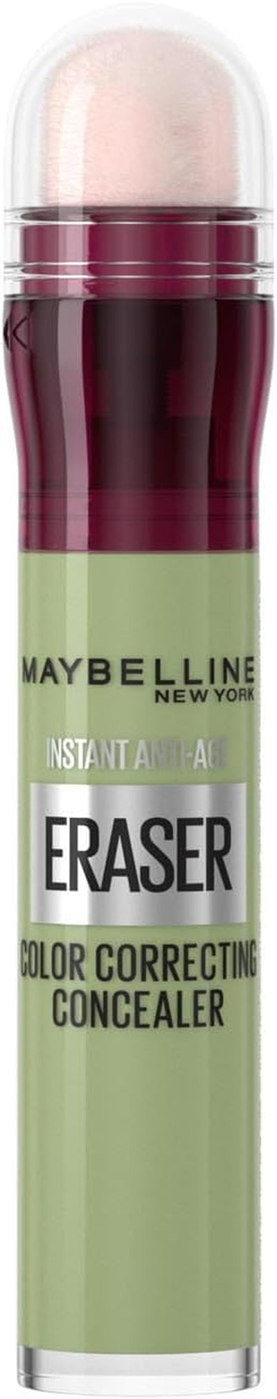 Maybelline New York Eraser Eye, Colour Correcting Concealer, Counteracts Redness, for a Natural Soft-Focus Finish, Dermatologist Tested & Suitable for Sensitive Skin, (151, Green)