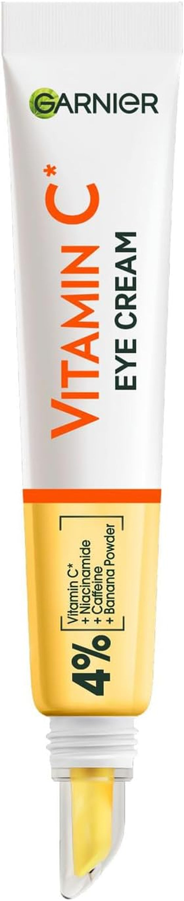 Garnier Eye Cream, with 4% Vitamin C, Brightening Eye Treatment for Dark Circles, Prevents under Eye Bags and Puffiness, Vitamin C*, 15Ml
