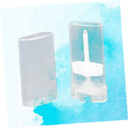 DOITOOL 10Pcs Lipstick Tube Empty Lip Balm Containers Oval Lip Tubes Clear Container Moisturizer Lip Gloss Storage Containers Empty Lip Balm Tube Moisten the Lips Powder Tube