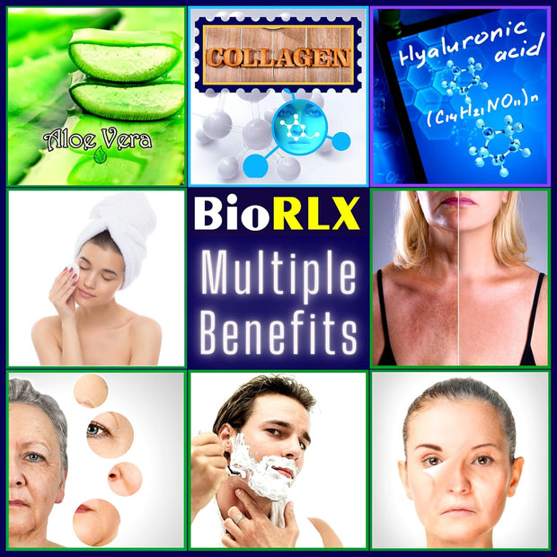 Biorlx 99% Purity Aloe Vera Gel with Collagen, Hyaluronic Acid 250Ml (One Bottle)