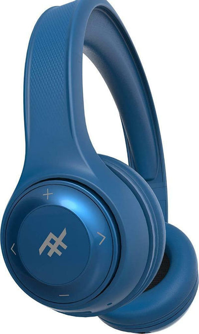 Ifrogz Bluetooth Headphones Aurora Noise Isolating On-Ear Controls + Mic- Blue