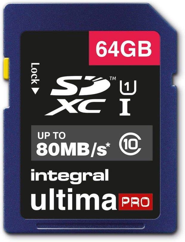 Integral INSDH16G10-80U1 Ultimapro 16 GB SDHC Class 10 Memory Card
