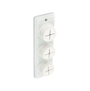 Securit S6362 Towel Holder White Triple Tea Cloth Towel Holder Pack of 1