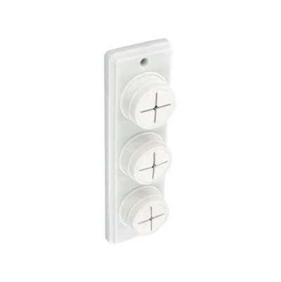 Securit S6362 Towel Holder White Triple Tea Cloth Towel Holder Pack of 1