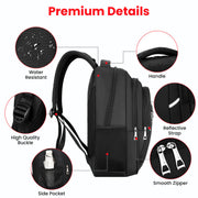 Men Women Backpack Waterproof Large Bussiness Travel Laptop Rucksack School Bag