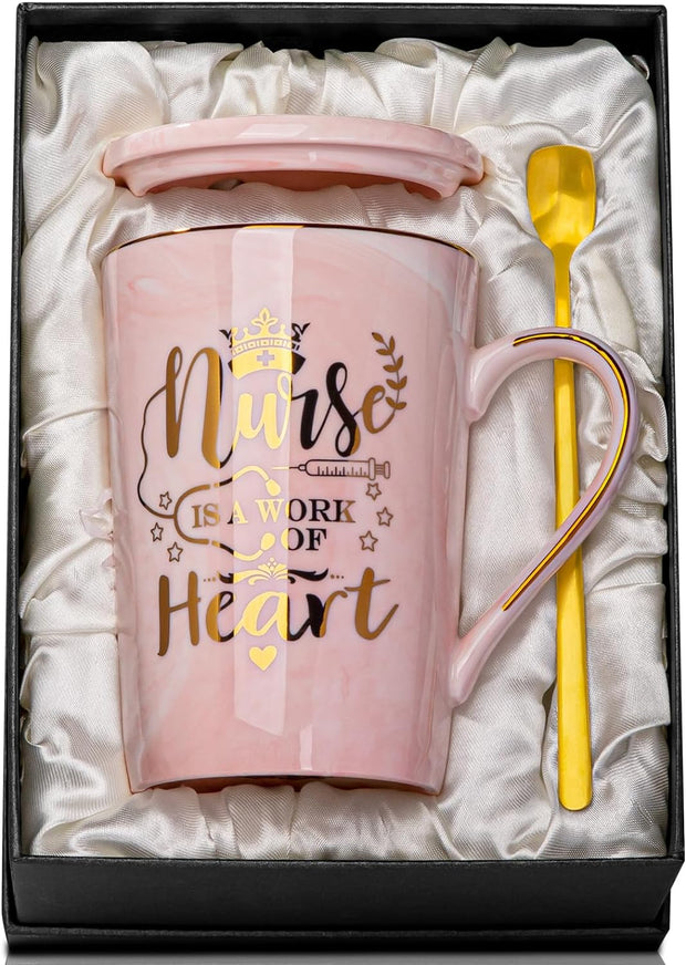 Fathers Day Birthday Gifts for Dad from Daughter Son - World'S Best Dad - Daddy Mug Printed with Gold, Funny Father'S Presents, 14Oz Grey Ceramic Gold Print Coffee Cup, Lid Spoon Card, Nice Gift Boxed