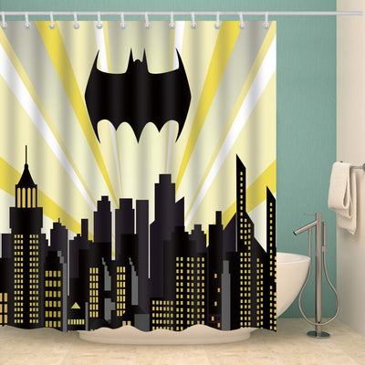 New Waterproof Polyester Fabric Bathroom Shower Curtain Sheer Panel 12 Hooks