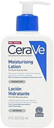 Cerave Moisturising Lotion, Face & Body, with 3 Essential Ceramides & Hyaluronic Acid, for Dry to Very Dry Skin