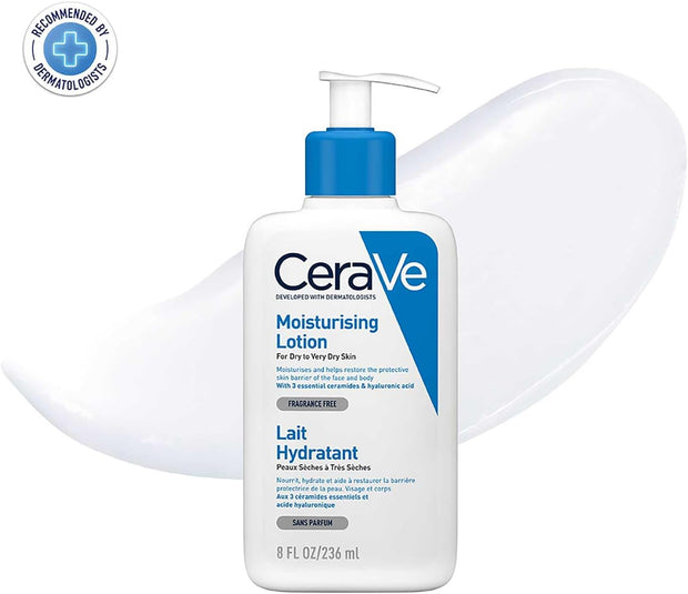 Cerave Moisturising Lotion, Face & Body, with 3 Essential Ceramides & Hyaluronic Acid, for Dry to Very Dry Skin
