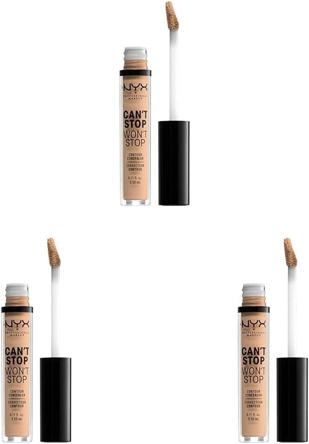 NYX Professional Makeup Can'T Stop Won'T Stop Full Coverage Concealer -Light Ivory, 3.50 Ml