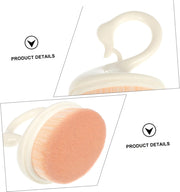 Housoutil Makeup Brush Creative Swan Handle Portable Flat Top Foundation Brush for Effortless Application of Liquid and Powder Cosmetics for Smooth Finishing
