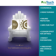 72 Toilet Rolls 3 Ply Bathroom Tissue Quilted Soft Clean Embossed Paper Bulk Buy