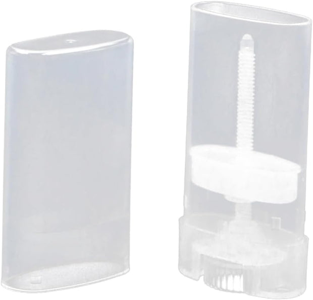 DOITOOL 10Pcs Lipstick Tube Empty Lip Balm Containers Oval Lip Tubes Clear Container Moisturizer Lip Gloss Storage Containers Empty Lip Balm Tube Moisten the Lips Powder Tube