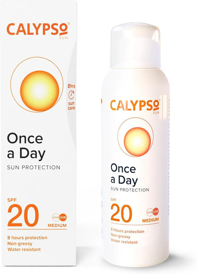 Once a Day Sun Protection Lotion SPF20 | 8 Hours Sun Protection | Non Greasy | Superior 4 Start UVA Rating - 200 Ml CALC20L