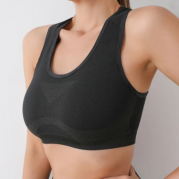 Women Sports Bras Yoga Top Vest High Shockproof Quick-Drying Yoga Gym Running Fitness Underwear Ladies Seamless Sportswear