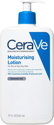 Cerave Moisturising Lotion, Face & Body, with 3 Essential Ceramides & Hyaluronic Acid, for Dry to Very Dry Skin