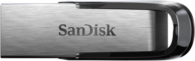 Sandisk 128GB Ultra Flair USB 3.0 Flash Drive USB Stick, Memory Stick with Transfer Speeds up to 150 Mb/S, Password Protection, Durable, Sleek Metal Casing Silver/Black