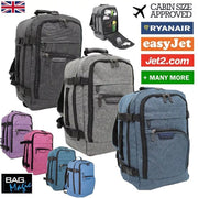 RYANAIR 40X20X25Cm EASYJET Underseat Cabin Approved Backpack Rucksack Travel Bag