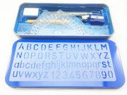 10Pcs Maths Geometry Compass Set School Ruler Protector Square Tin Case Stencil